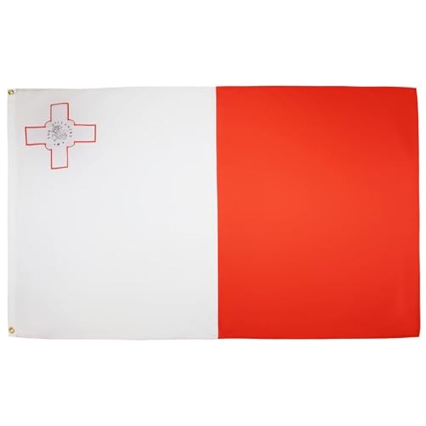 AZ FLAG - Drapeau Malte - 150x90 cm - Drapeau Maltais 100% Polyester Avec Oeillets Métalliques Intégrés - Pavillon 110 g v3kdig9t