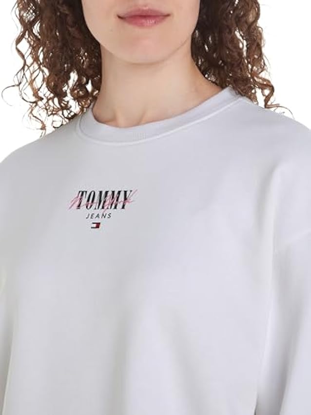Tommy Jeans Sweat Essential Logo sans Capuche Femme XzNn8xL4