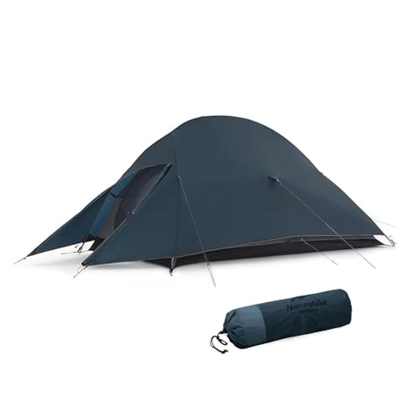 Naturehike Cloud Up 2 Tente de Camping 3-4 Saisons pour 2 Personnes, Tente de randonnée légère, imperméable, Anti-Insectes, Tente familiale pour randonnée, Alpinisme (20D Bleu Amélioré) TXWhcLgy