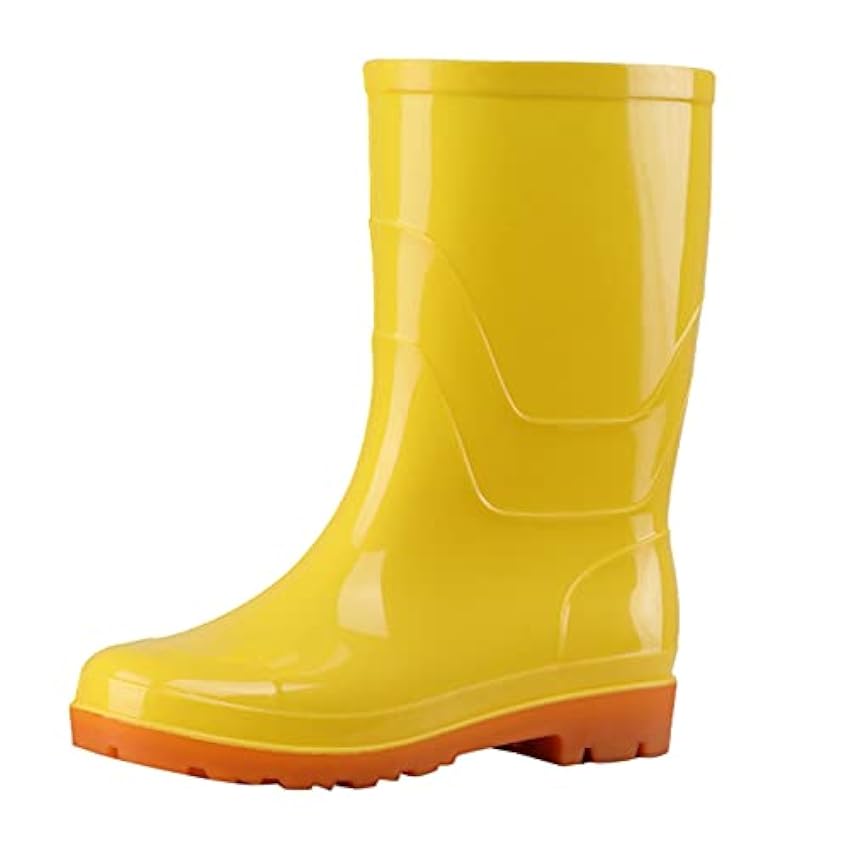 QWUVEDS Bottes en caoutchouc pour femme - Bottes de pluie pour homme et femme - Bottes de jardin imperméables et résistantes à l´abrasion - Chaussures de sport pour femme - Chaussures de sport Wkoz9vKj