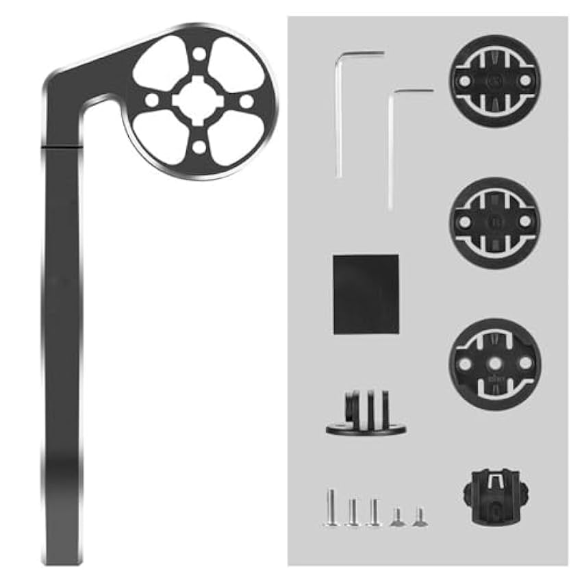 Ronyme Support de caméra pour Ordinateur de vélo, Adaptateur de Base, Fournitures de Montage étendues, Support de Guidon de vélo, Noir z9GlDpYB