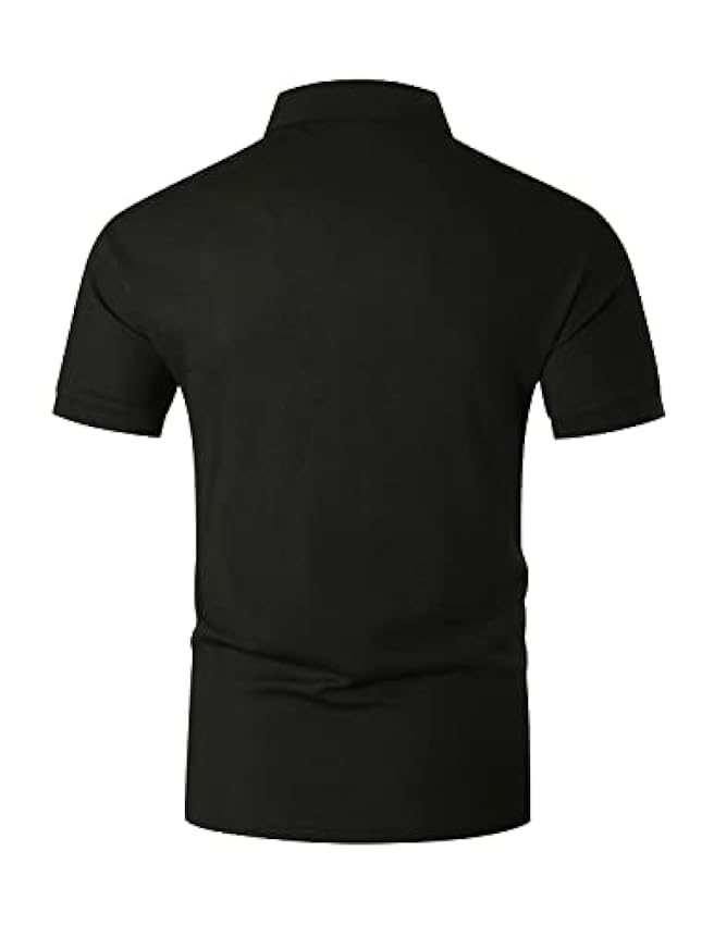 VMSUCIJ Mode Polo Homme Manches Courtes des Rayures Colorées Casual Sport T-Shirt avec Poche Cn1qE7Vu