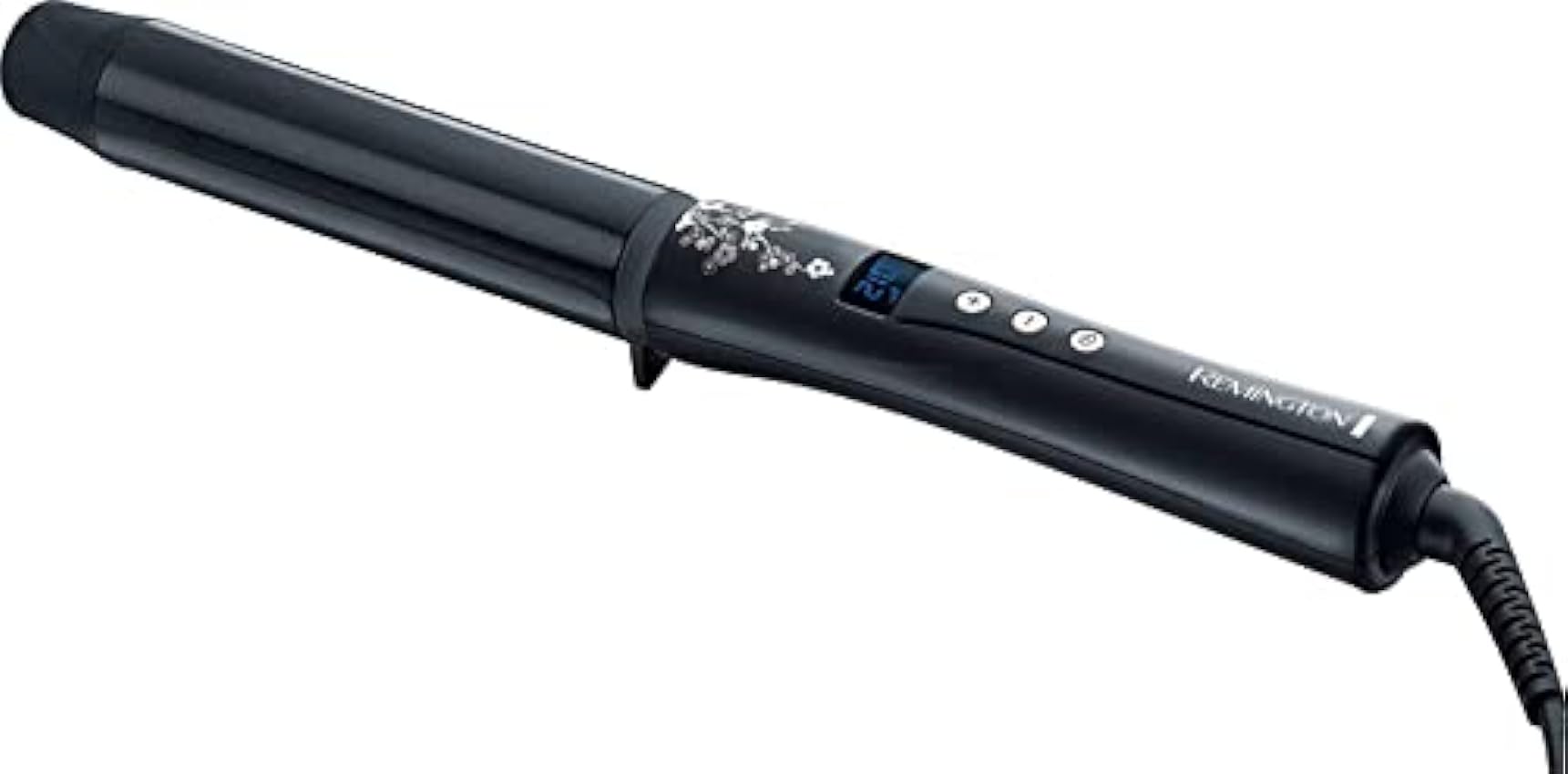 Remington Boucleur à cheveux fins & épais [32mm: boucles glam] (Céramique haute qualité avec éclats de perles, chaleur homogène, 130-210°C, gant de protection) Fer à boucler noir CI9533 HFPml0T4