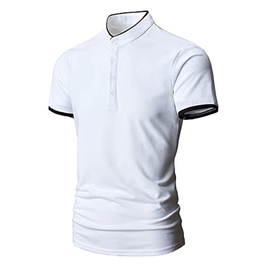 DGKaxiyaHM T-Shirt De Polo DéContracté à Collier pour Hommes Chemises De Golf à Manches Courtes à Manches Courtes Chemise Hipster Coton ConçUe Mince ODhAsCjp