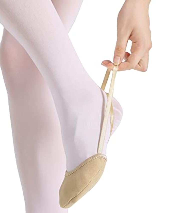 s.lemon Matériaux Végétaliens Demi Chaussons de Ballet Danse Gymnastique Chaussures Rythmique Artistique gL40LA3t