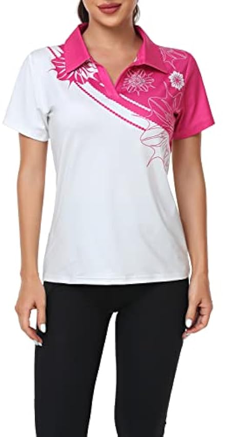 SwissWell - Polo Femme - T-Shirt Sport Respirant à Manc