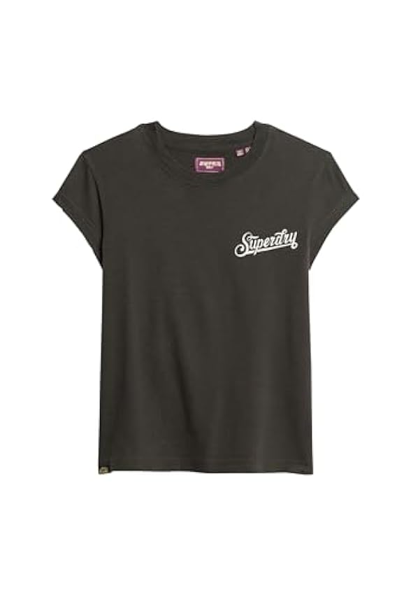 Superdry Retro Rocker Cap SLV T Shirt C3-Basic Printed T.Shirt (W) Femme 8MY3kPSO