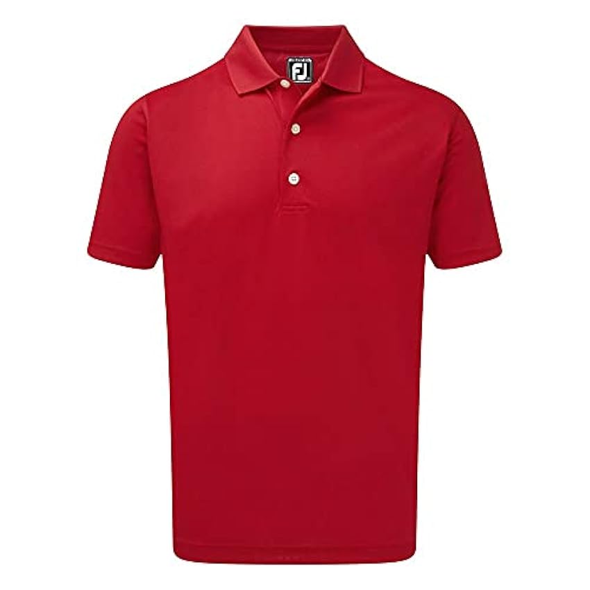 FootJoy Stretch Pique Solid Rib Knit Collar Polo Homme bnGztOd2
