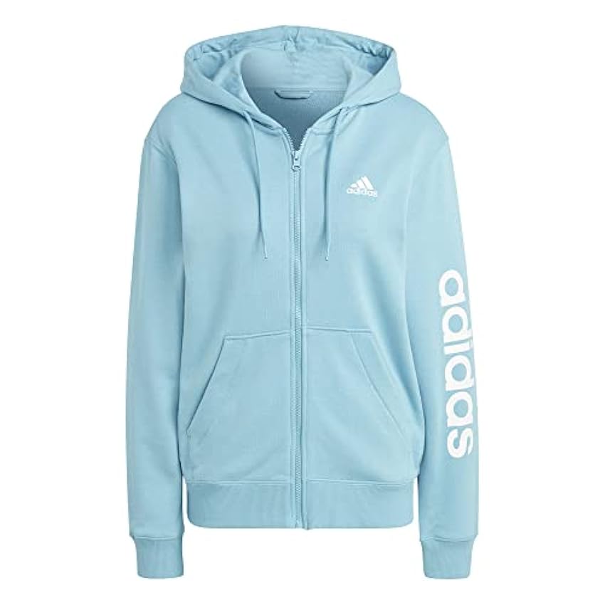 adidas Essentials Linear Full-Zip French Terry Hoodie H