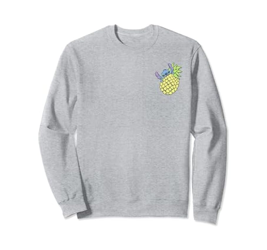 Disney Lilo & Stitch Pineapple Left Chest Sweatshirt ZUqMnING