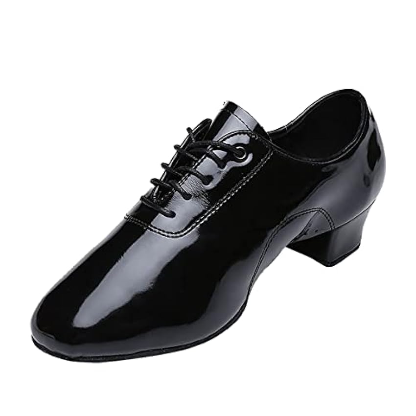 Chaussures d´affaires montantes pour homme - Couleur unie - Chaussures à lacets pour la danse moderne - Chaussures de danse latine - 720 - Noir bC2x5R8O