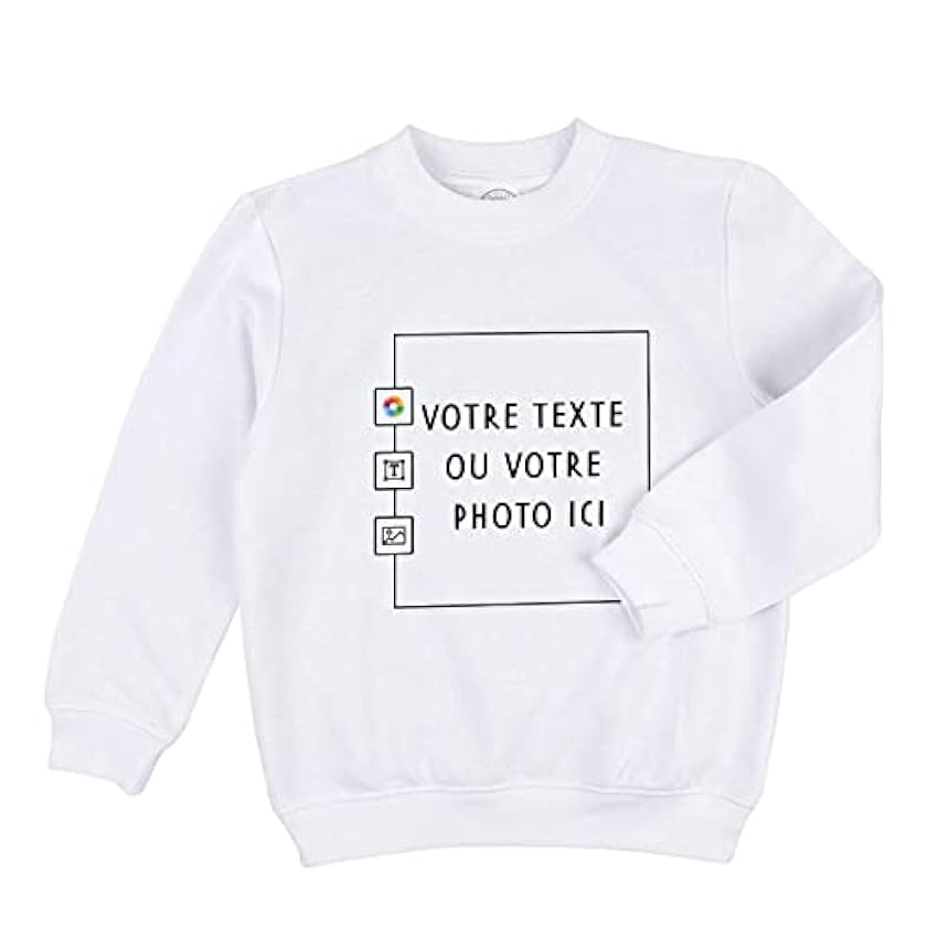 Fabulous Sweatshirt Enfant Personnalisé Completement Personnalisable Texte Image Photo 6oBtrmIV