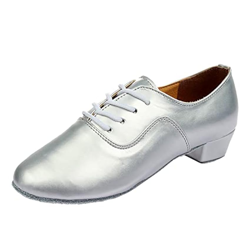Chaussures d´affaires pour homme - Couleur unie - Chaussures à lacets pour la danse moderne - Chaussures de danse latine - Semelle blanche OrEuNVxP