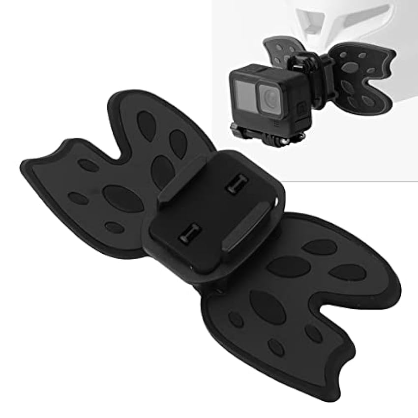 Support de casque de caméra d´action, support de menton stable anti-choc fiable pour accessoires de moto(le noir) F8Hb1aJh