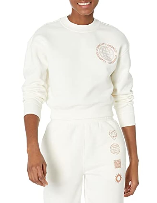 Essentials Sweatshirt Court à épaules Basses (Disponible en Grande Taille) Femme 9ACHarwQ