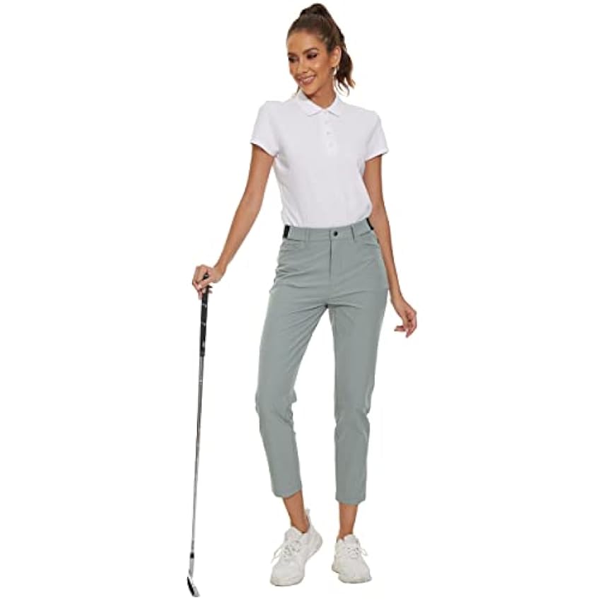 XELORNA Pantalon Droit pour Femme Stretch léger Pantalon Slim Séchage Rapide Golf Randonnée Pantalon de Course pour Femme Casual Business Office syjg48iJ