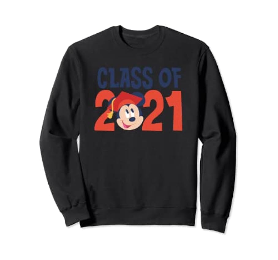Disney Mickey Mouse Grad Class of 2021 Sweatshirt NkATi0DV
