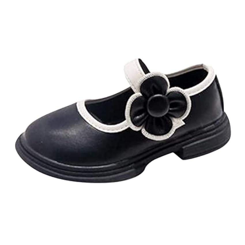 XUEJIANN Chaussures de fête pour fille - Chaussures de princesse Mary Jane - Semelles souples - Fleurs - Chaussures pour enfants - Élégantes - Performance - Chaussures de mariage - Chaussures d´école RbAAsBCi