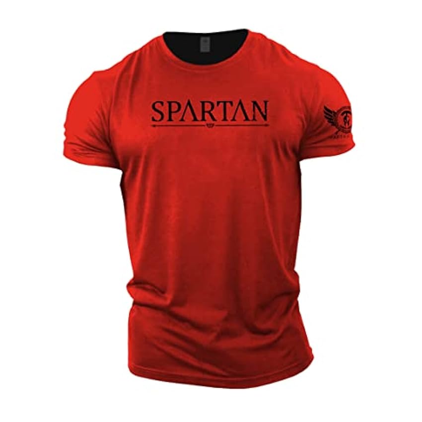 GYMTIER Spartan Forged – T-shirt de sport pour homme Bodybuilding Haltérophilie Strongman Training Top Active Wear Spartan Forged YMACdmyn