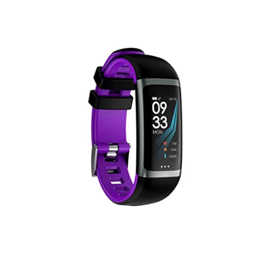 SDFGH Fitness Trackers, moniteur d´activité couleur écran d´activité étanche montre intelligente Bracelet avec podomètre bleu argenté de surveillance du sommeil, compatible avec for hommes femmes (Co DFYoQvNH