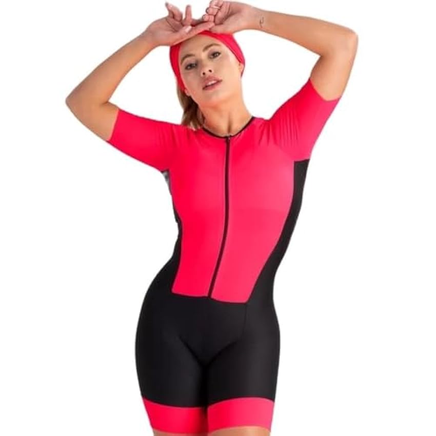 Triathlon dames chemise de cyclisme combinaison de cyclisme for femmes combinaison d´été à manches courtes avec poches ensembles de maillot de cyclisme (Color : 02, Size : Medium) jJWM1QSX