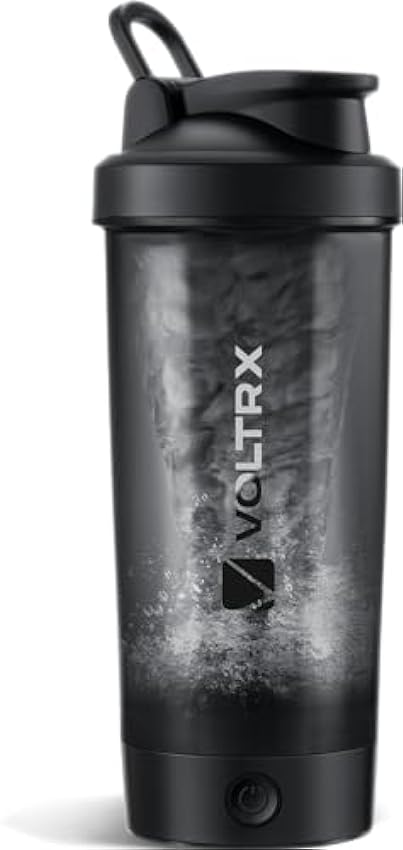 VOLTRX Titanus Bouteille shaker de protéines, mélangeur de protéines électrique rechargeable USB C, pour shakes protéinés et shakes de remplacement de repas, sans BPA, 710 ml 0PWt9K68