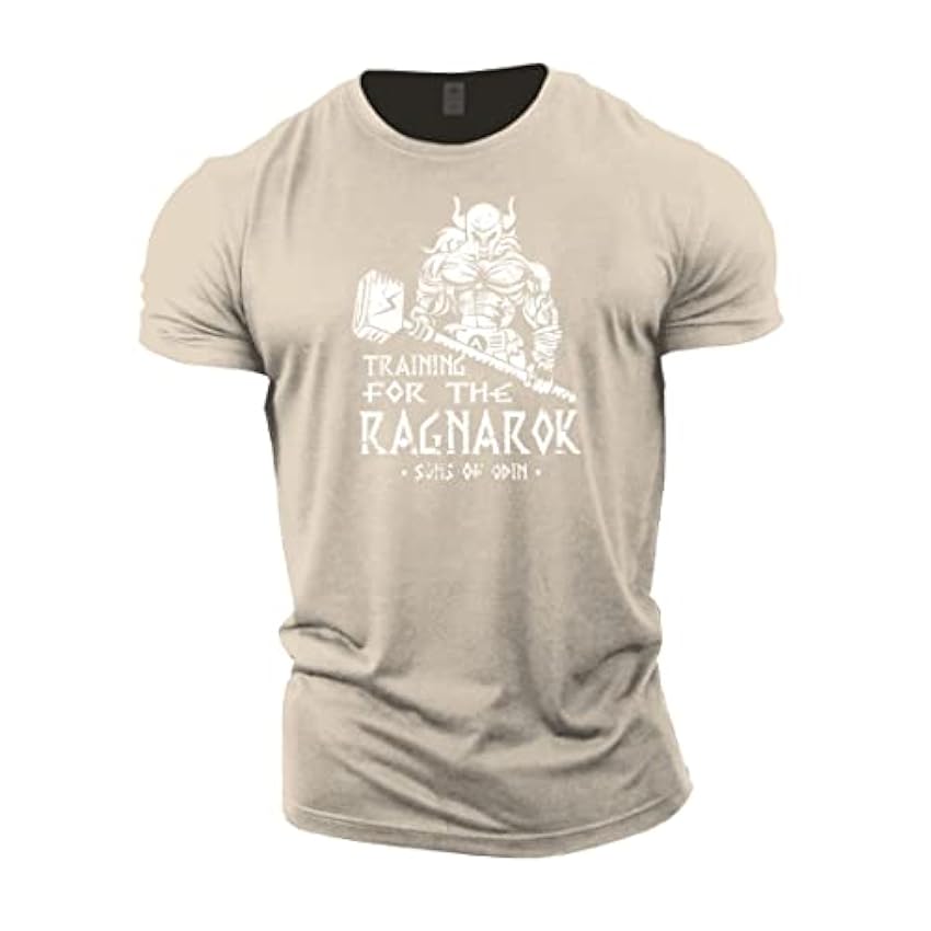 GYMTIER T-shirt d´entraînement Ragnarok - Pour homme - Style viking - Pour la musculation, l´haltérophilie - Tenue de sport UkmMNBNn