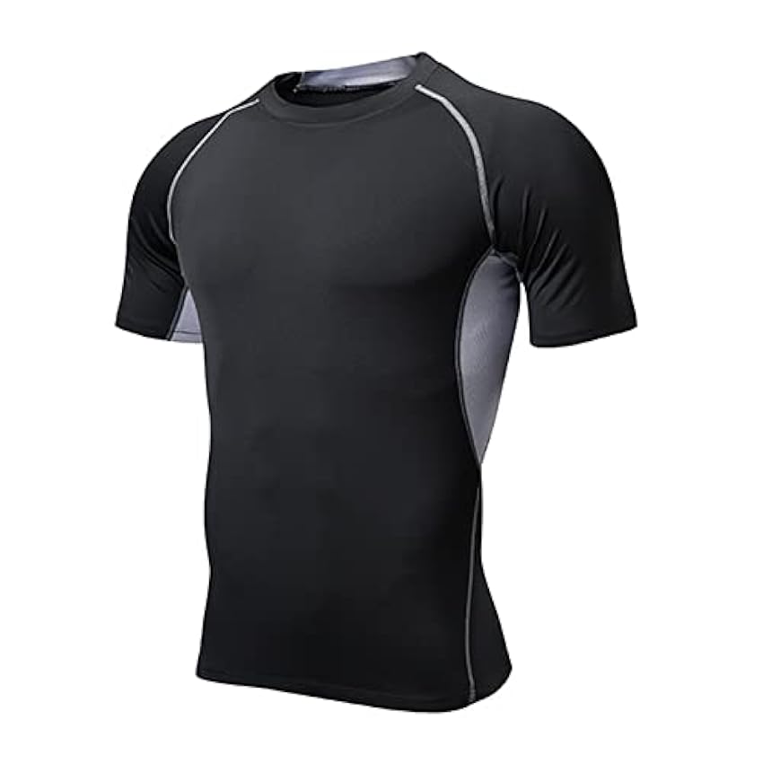T-Shirt de Sport pour Homme, Tee Shirt pour Fitness Respirant et Séchage Rapide Athlétique Hauts à Manches Courtes de Entraînement Marathon Courir Gym 4wPwjwPz