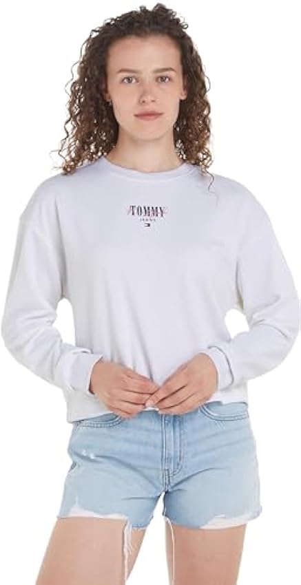 Tommy Jeans Sweat Essential Logo sans Capuche Femme XzN
