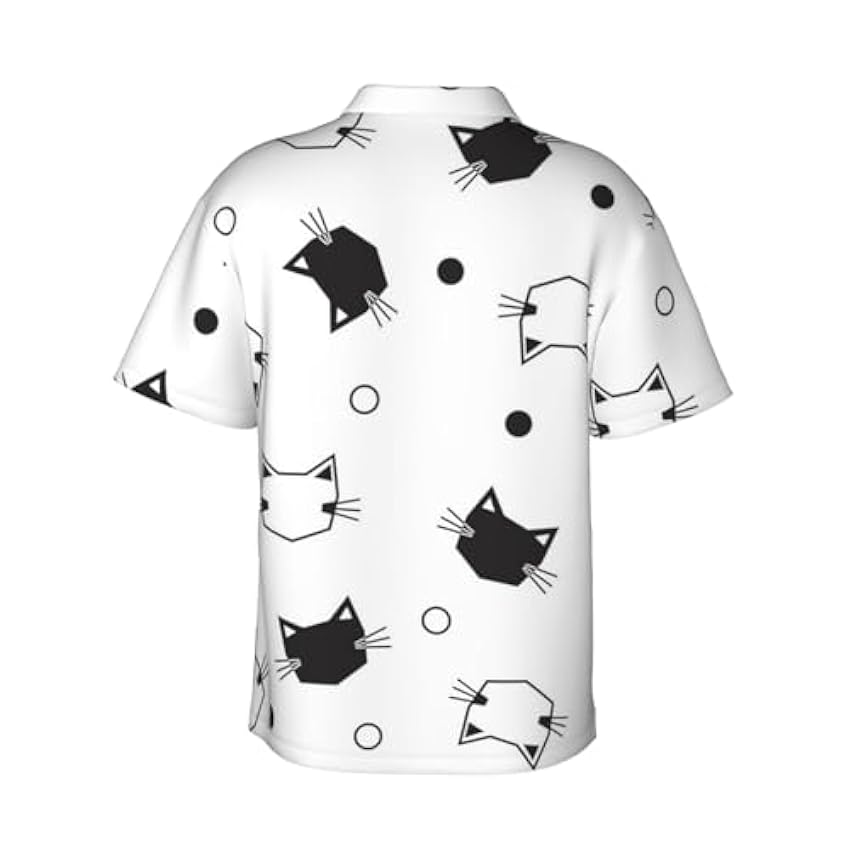 Chemise hawaïenne à manches courtes pour homme - T-shirt d´été décontracté boutonné à manches courtes - Chemise de plage - Vêtements de vacances Aloha CJG5Q1jU