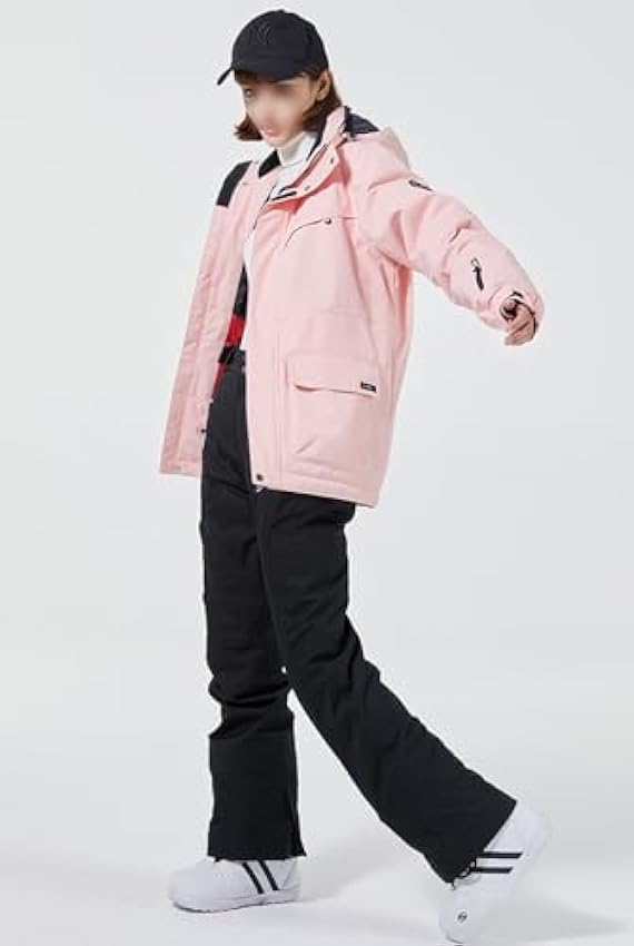Vêtements De Ski Pour Femmes Hiver Extérieur Chaud Coupe-Vent Imperméable Veste Pantalon Costume Femme Snowboard Costume Sports De Neige,Bleu,3XL 8i3BgV3e