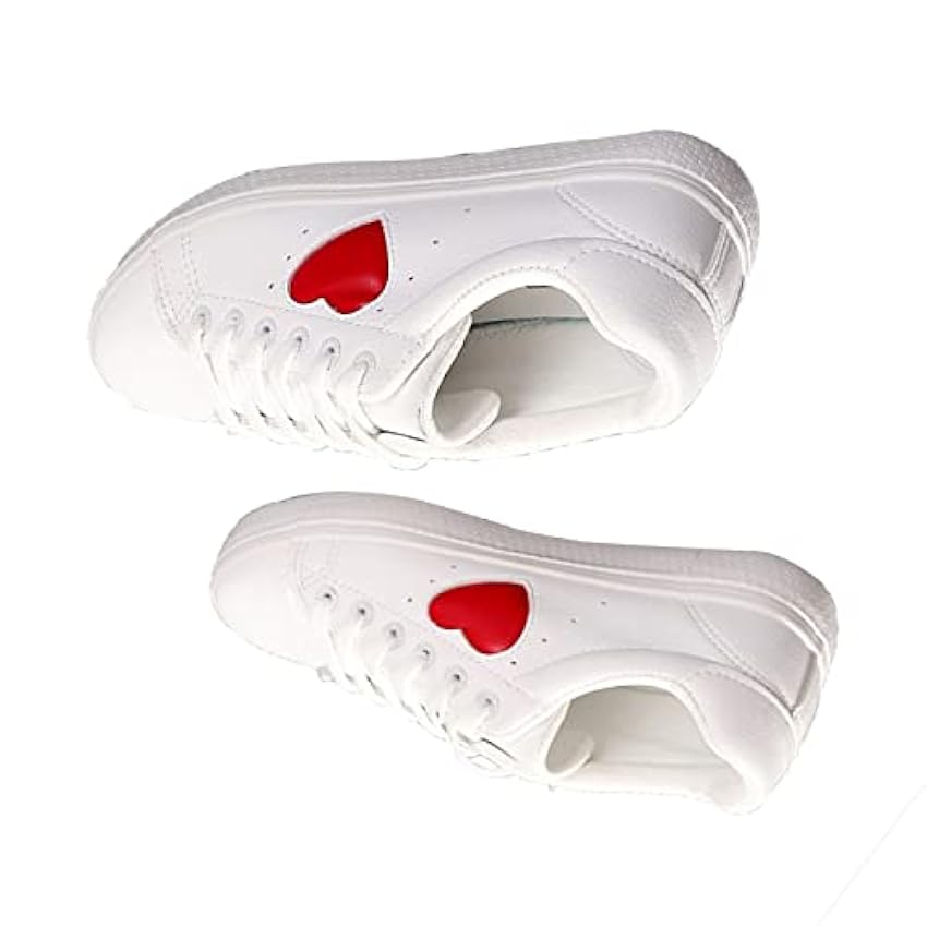 GUOANFG Chaussures De Marche Unisexes en Forme De Cœur pour Femmes, Chaussures De Randonnée en Plein Air, Chaussures De Randonnée pour Filles,White-36 EU WkAySwq7