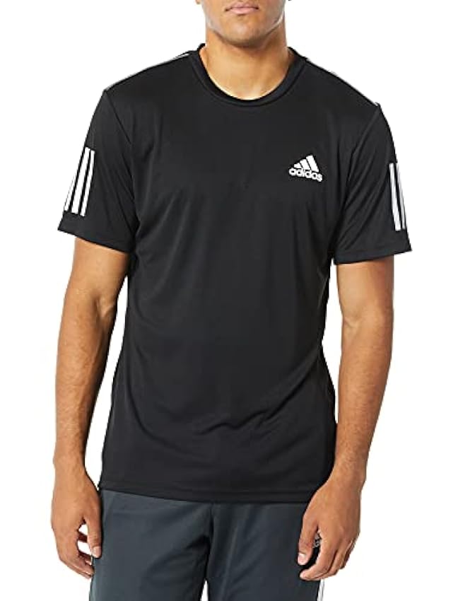 adidas T-Shirt de Tennis Club à Manches Courtes pour Homme Motif 3 Bandes jIFhKb8q