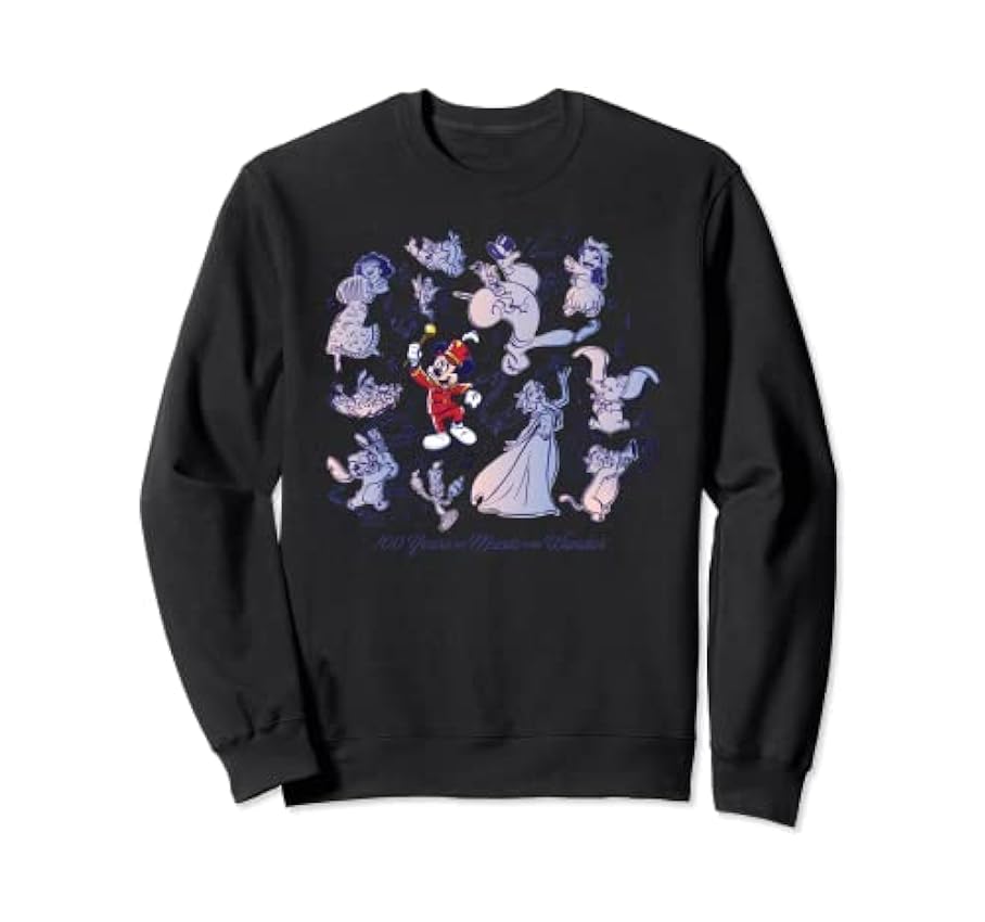 Disney 100 Years of Music and Wonder Mickey Mouse D100 Sweatshirt unwtf8Zv