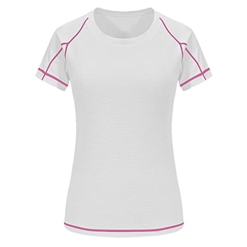 LiiYii T-Shirts de Sport Femme à Manche Courtes Tops et col en V Fitness Yoga Tee Shirt wi3BU4vO