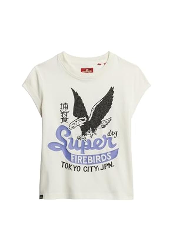 Superdry Embellished Poster Cap SLV Tee C3-Basic Printed T.Shirt (W) Femme Iiq4Szir