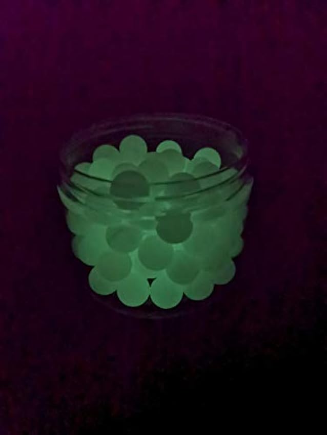 100 x Night Vision Silicon Rubber Balls in Green Fluorescence Paintballs Shining at Dark in 68 Cal. s8uEkqbg