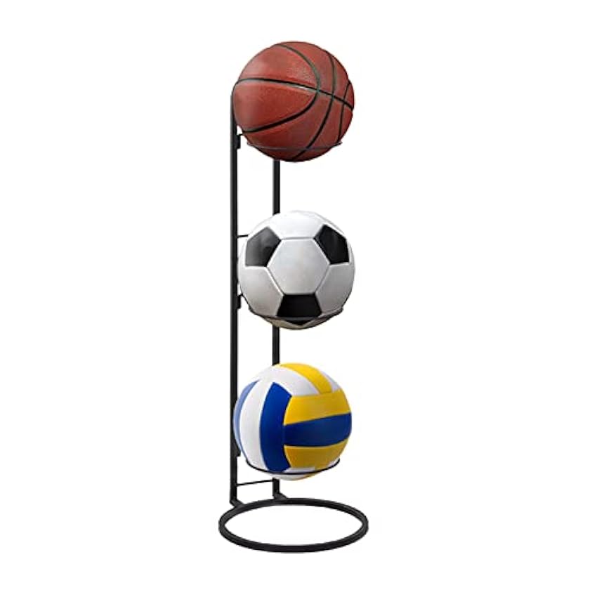 Yeeda Étagère de rangement de basket-ball, support de basket-ball, support de basket-ball, étagère de football, système de stockage portable sans vis f9aKhlwN