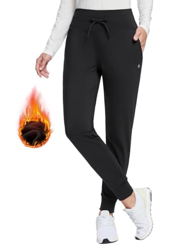 BALEAF Pantalon de jogging thermique taille haute doubl