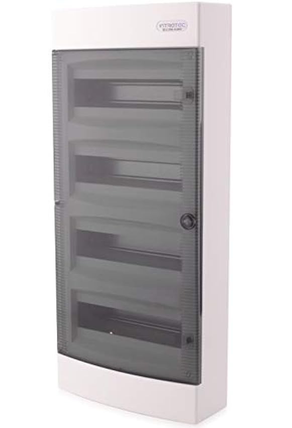 Boîte à fusibles en saillie IP40 Boîtier de distribution 1 rangée jusqu´à 8 modules Porte transparente pour l´installation dans une pièce sèche de la maison AdfCsxHE
