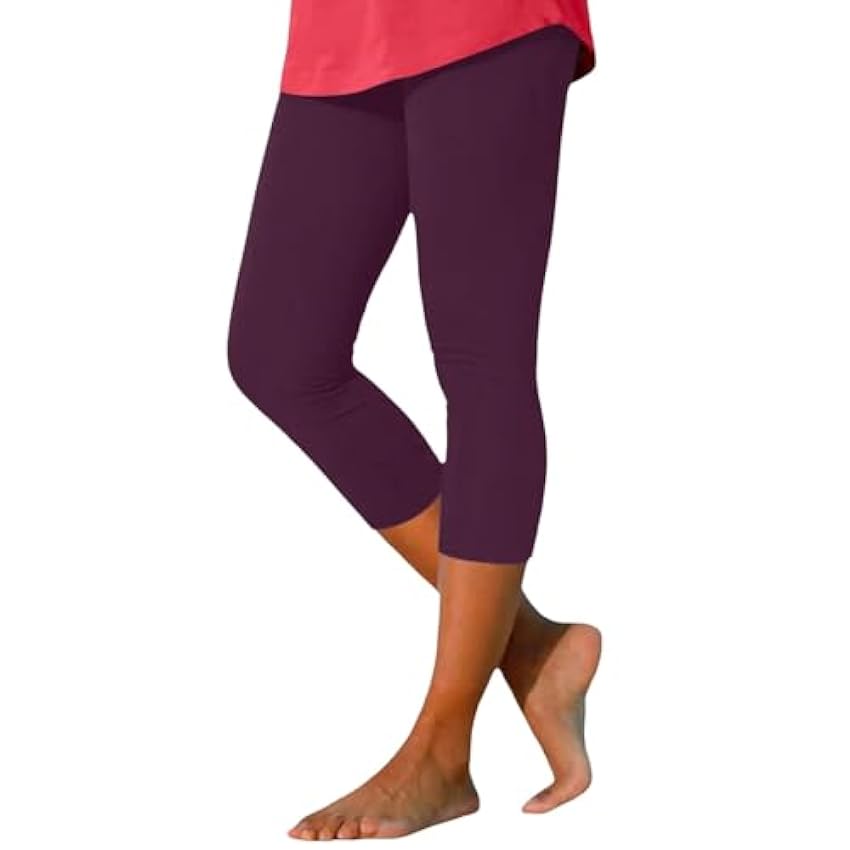 Generisch Pantalon de yoga stretch pour femme - Décontracté - Pantalon skinny - Léger - Taille haute - Coupe ajustée - Pantalon de loisirs élégant - Confortable - Respirant - Taille haute - Yoga - Jrn58MFK