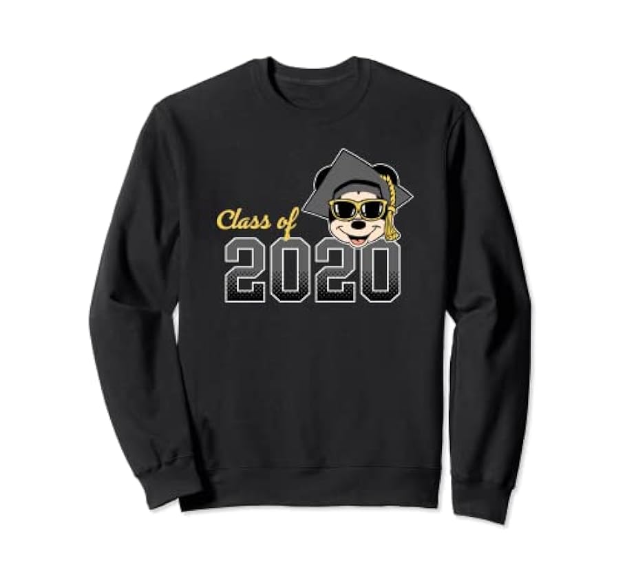 Disney Mickey Mouse Class of 2020 Gray Lettering Sweatshirt mnRiF2yp
