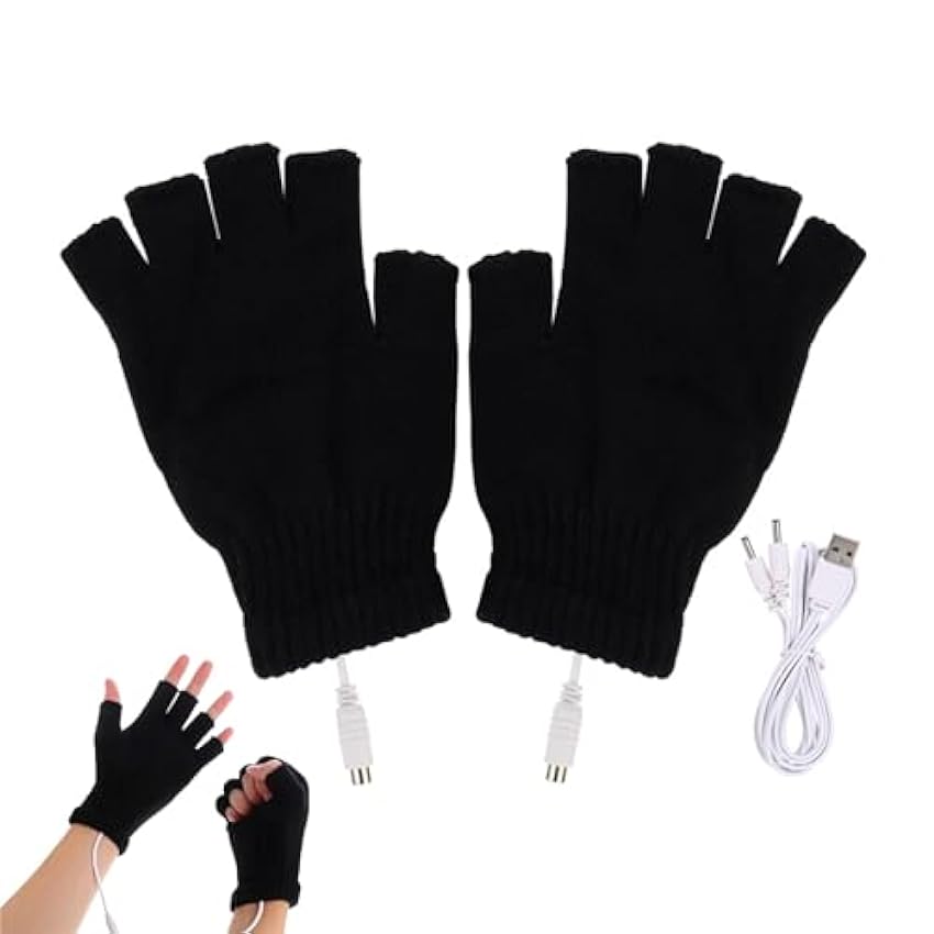 Rakiuty Unisex USB Beheizte Handschuhe, Winter Heating 