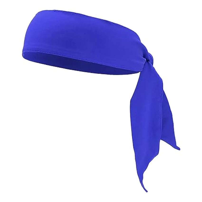 Luckywaqng Bandeau de tennis à séchage rapide pour homme et femme - Sports de plein air - Bandeau de fitness absorbant - Bandeau élastique en latex (bleu, taille unique) CTIalO1c