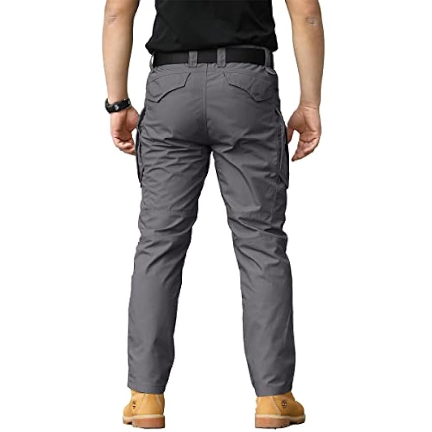 CARWORNIC Pantalon tactique de randonnée léger pour homme avec plusieurs poches PgCHkTZ9