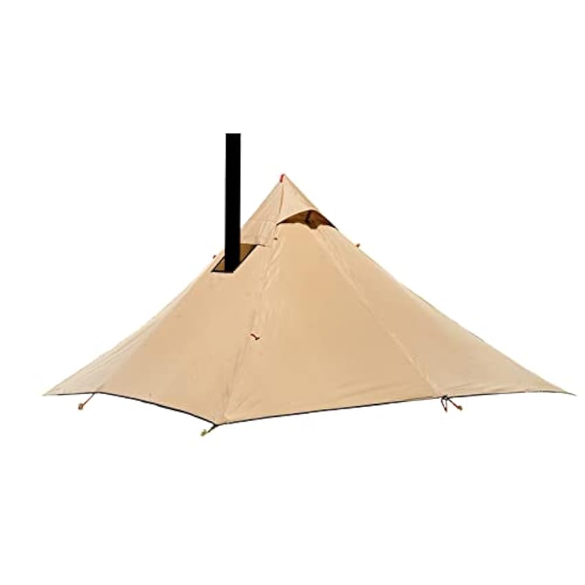 GIMOCOOL Tente de Camping Tente de randonnée 3/4 Personnes | Tente extérieure légère avec Sac de Transport,Tente pyramidale Facile à Installer avec fenêtre de cheminée carrée pour la Famille p7OMWc9Y