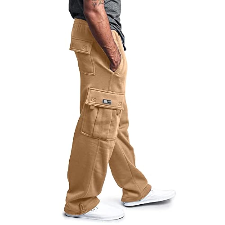 Pantalon de randonnée pour homme - Automne et hiver - Salopette de travail avec poche - Pantalon d´hiver pour homme - Coupe-vent et respirant - Pantalon de fitness chaud - Pantalon d´hiver solide 0Arto0zw