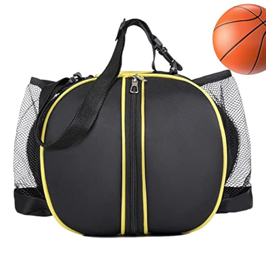 Caneem Sac à dos de basket-ball, sac de transport portable de forme ronde | Sac d´équipement de sport de plein air pour homme et femme 0VvDOW4l