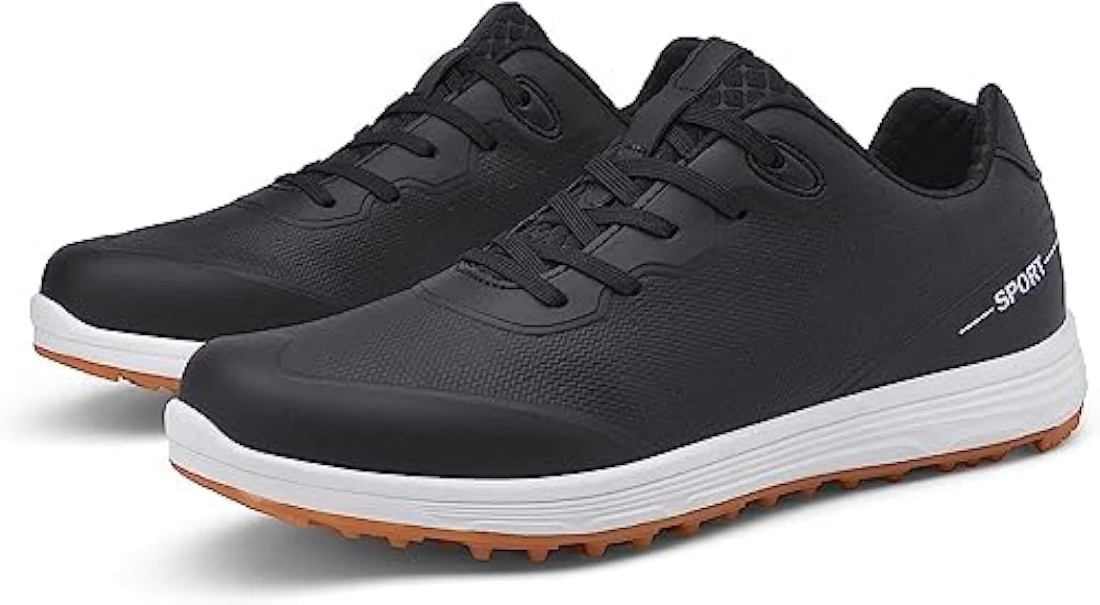 Chaussures de Golf pour Hommes Chaussures de Golf sans Crampons Respirantes imperméables Chaussures de Sport de Plein air décontractées Baskets de Golf de Gazon antidérapantes (Color : C, Size : 44 fELhH0Py