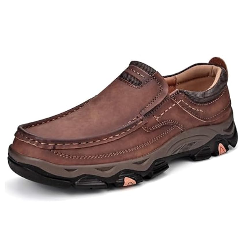 AEHO Chaussures orthopédiques Homme flâneurs Chaussures à Enfiler Chaussures en Cuir pour Hommes Confortable Léger Outdoor Randonnée Trekking Chaussures A3udaGs1